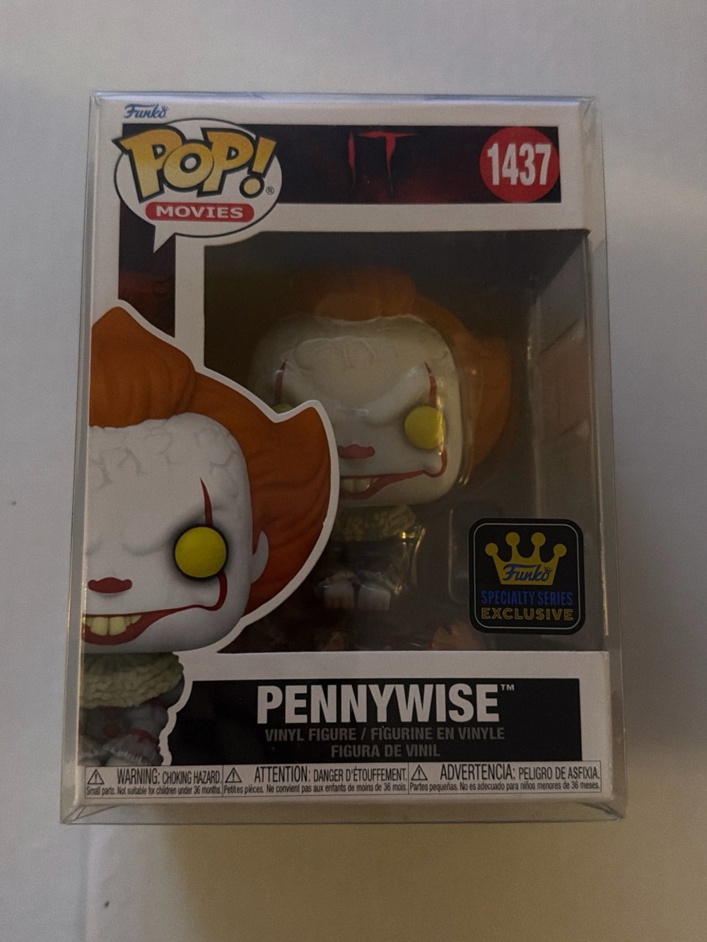 Funko Pennywise Pop! Figure - White, Orange, Yellow